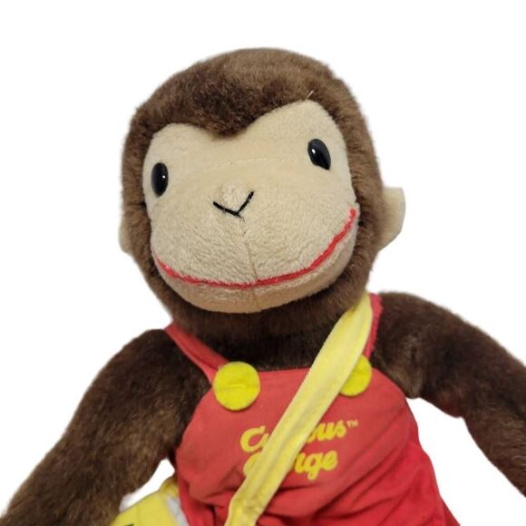 Curious George Monkey Newspaper Boy Plush Soft Toy Network 16" Stuffed - Picture 2 of 5